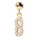PDPaola CH01-002-U Charm Pendant Numeral 8 gold plated Image 1