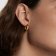 PDPaola AR01-913-U Ladies' Hoop Earrings Kali Gold Plated Silver Image 2
