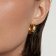 PDPaola AR01-912-U Women's Hoop Earrings Ura Gold Plated Silver Image 2