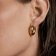 PDPaola AR01-912-U Women's Hoop Earrings Ura Gold Plated Silver Image 3