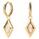 PDPaola AR01-909-U Women's Drop Earrings Kate Gold Plated Silver Image 1