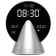 Lexon LR156GA3 Radiowecker Conic Clock Glacier Alu Silberfarben 2