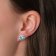 Acalee 70-1047-03 Damen-Ohrringe 925 Silber Zirkonia-Ohrstecker Swiss Blau 3