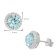 Acalee 70-1047-03 Damen-Ohrringe 925 Silber Zirkonia-Ohrstecker Swiss Blau 4
