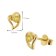 Acalee AC8876-13 Women's Earrings Silver Gold-Plated Cubic Zirconia Yellow 5