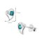Acalee AC8866-04 Women's Stud Earrings 925 Silver Cubic Zirconia London Blue 5