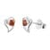 Acalee AC8866-07 Women's Stud Earrings 925 Silver Cubic Zirconia Red 1