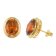 Acalee 70-1052-10 Ladies Earrings Gold-Plated Silver Orange-Red 1