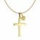 Acalee 20-1216-03 Damen-Halskette mit Kreuz und Herzchen Gold 333 / 8K Bild 1