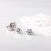 Acalee 70-1004-15 Diamond Stud Earrings 585/14 K White Gold 0.15 Carat Image 2