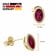 Acalee 70-1014-07 Stud Earrings Gold 333 / 8K Ruby Studs Image 4