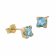 Acalee 70-1016-02 Ohrringe Gold 333 / 8K Ohrstecker Topas Swiss Blau Bild 1