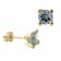 Acalee 70-1015-01 Stud Earrings Gold 333 / 8K Studs Blue Topaz Image 1