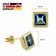 Acalee 70-1018-02 Damen-Ohrringe Gold 333 / 8K mit Topas Swiss Blau Bild 4