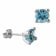 Acalee 70-1027-02 Earrings White Gold 333 / 8K with Swiss Blue Topaz Image 1