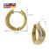 Acalee 70-1041 Ladies' Hoop Earrings Gold 333 with Cubic Zirconia Image 5
