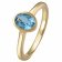 Acalee 90-1015-02 Damenring Gold 333 / 8K Topas Swiss Blau Bild 1