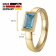 Acalee 90-1018-02 Topas Ring Gold 333 / 8K Topas Swiss Blau Bild 3