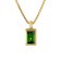 Acalee 80-1005-05 Gold Pendant 333 / 8K Gold with Chromediopside + Necklace Image 1