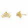 Disney E400918L Children's Stud Earrings Crown 375 / 9K Gold Image 2