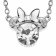 Disney N902352RAPRL-18 Kinder-Halskette Geburtsstein April 925 Silber Bild 1