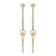 Philipp Plein PJ1AA01EU Ladies' Earrings Lettering Gold Tone Image 1