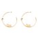 Philipp Plein PJ1AA01EU Ladies' Earrings Lettering Gold Tone Image 2