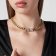Philipp Plein PJ1AA12NU Ladies' Necklace Lettering Gold Tone Image 4