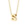 Blush 3155YGO_S Women's Necklace 585 Gold with Letter S Pendant Image 2
