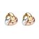 Blush 7145WYR Women's Stud Earrings 585 Gold Three-Coloured Image 1