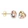 Blush 7145WYR Women's Stud Earrings 585 Gold Three-Coloured Image 2
