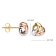 Blush 7145WYR Women's Stud Earrings 585 Gold Three-Coloured Image 3