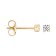 Blush 7138YZI Women's Stud Earrings 585 Gold with Cubic Zirconia Image 2