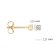 Blush 7138YZI Women's Stud Earrings 585 Gold with Cubic Zirconia Image 4