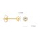 Blush 7214YZI Ladies' Stud Earrings 585 Gold with Cubic Zirconia Image 4