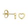 Blush 7246YGO Ladies' Earrings 585 Gold Heart Image 2