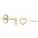 Blush 7246YGO Ladies' Earrings 585 Gold Heart Image 3