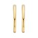Blush 7274YGO Women's Hoop Earrings 585 Gold Polished Image 2