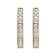 Blush 7163BZI Ladies' Hoop Earrings 585 Gold with Cubic Zirconia Image 2