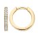 Blush 7163BZI Ladies' Hoop Earrings 585 Gold with Cubic Zirconia Image 3