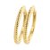 Blush 7286YGO Women's Hoop Earrings 585 Gold Knurled Image 1