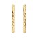 Blush 7286YGO Women's Hoop Earrings 585 Gold Knurled Image 2