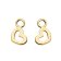 Blush 9057YGO Hoop Earring Charms Yellow Gold 585 Heart Image 1
