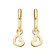Blush 9057YGO Hoop Earring Charms Yellow Gold 585 Heart Image 2