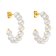 Purelei Ladies' Hoop Earrings Gold Plated Aina Image 1