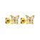 Purelei Ladies' Stud Earrings Gold Tone Butterfly Image 1