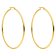 Purelei Ladies' Earrings Gold Tone Hoops Image 1