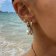 Purelei Ladies' Hoop Earrings Gold Tone Malahi Image 3
