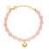 Purelei Ladies' Bracelet Gold Tone Peachy Heart Image 1