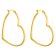 Purelei Women's Hoop Earrings Gold Plated Big Love Image 1